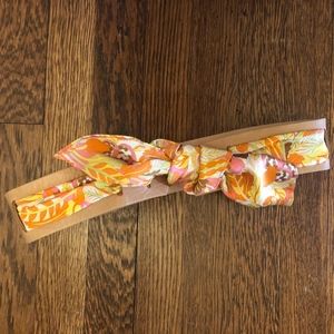 Leather and Silk Sash Belt